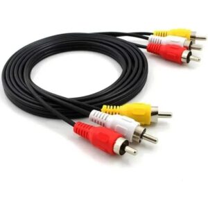  cabo de áudio P2 para 2RCA, não um cabo de áudio e vídeo AV tradicional