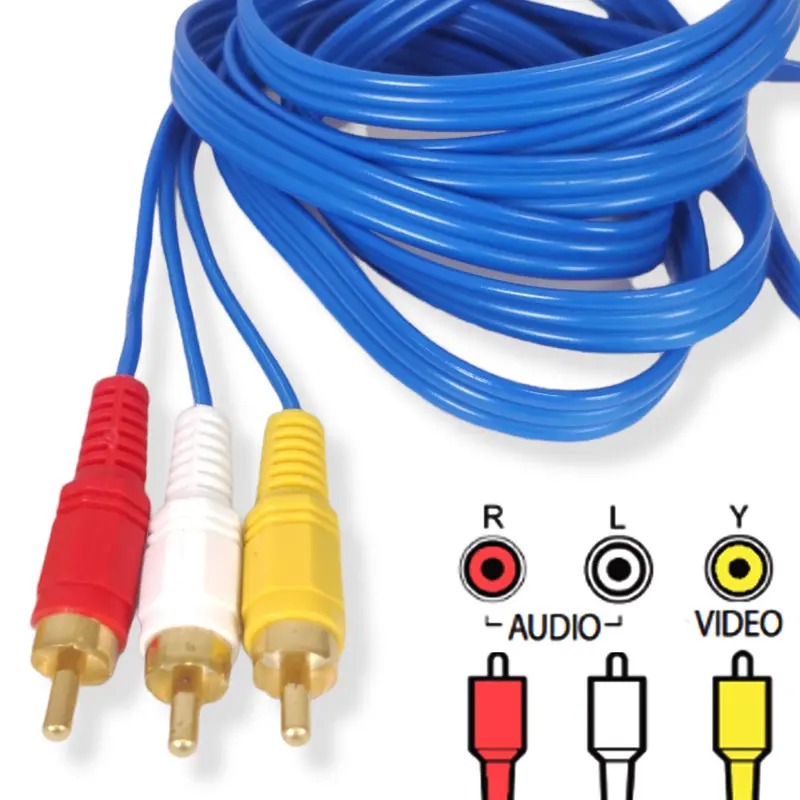 Cabo 3RCA+3RCA 1.5M da marca IT-BLUE, modelo LE-1013.
