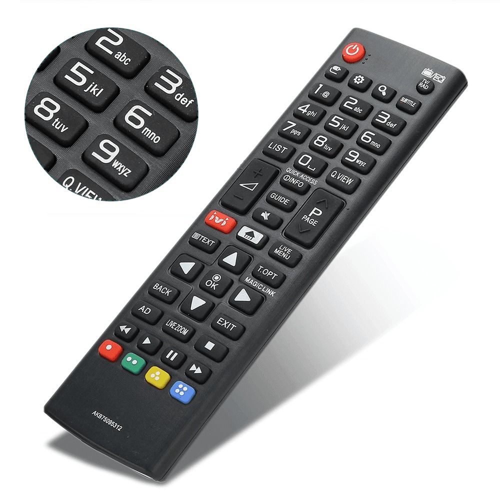 tvs controle remoto compatível para TVs LG, modelo LE-7055.