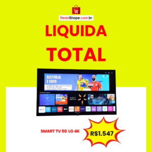 🚨 QUEIMA TOTAL NA REDE SHOPE! A SMART TV LG 50" 4K QUE VOCÊ QUER ESTÁ COM PREÇO IMPERDÍVEL! 📺🔥