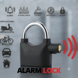 🔒🚨 MAIS SEGURANÇA PARA O QUE É IMPORTANTE! CADEADO COM ALARME SONORO BOMVINK BOM-2603