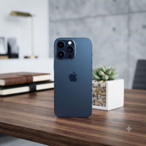 🍎🔥 IPHONE 15 PRO MAX | 256GB | TITANIUM BLUE (SEMINOVO) O iPhone premium que você sempre quis por um preço que vai surpreender!